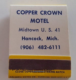 Copper Crown Motel - Matchbook (newer photo)